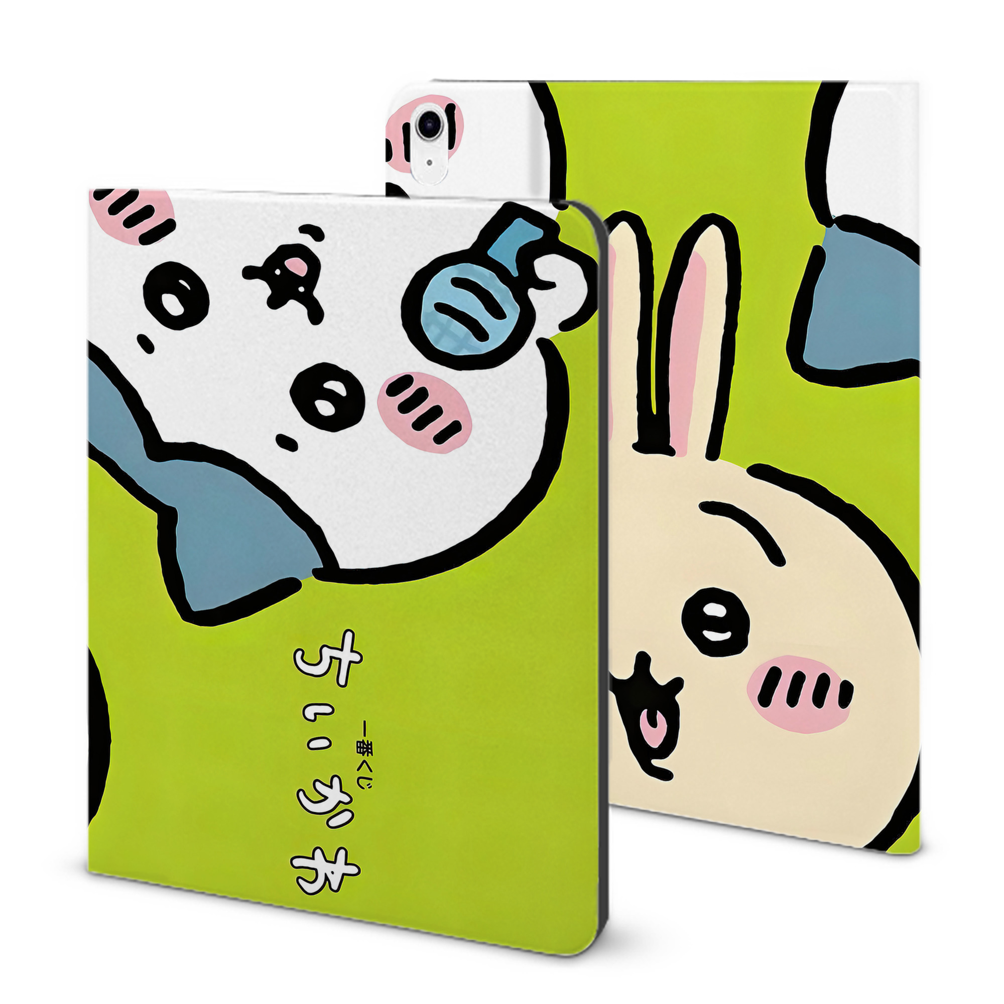 （画像用） ちいかわ Chii-kawa IPad ケース ブック型 PUレザー TPU 耐衝撃 軽量 薄型 ペン収納なし 全面保護 IPad 各モデル対応